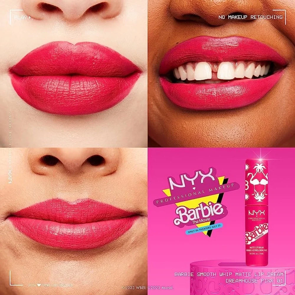 NYX Barbie Matte Lip Cream 01 Dreamhouse Pink